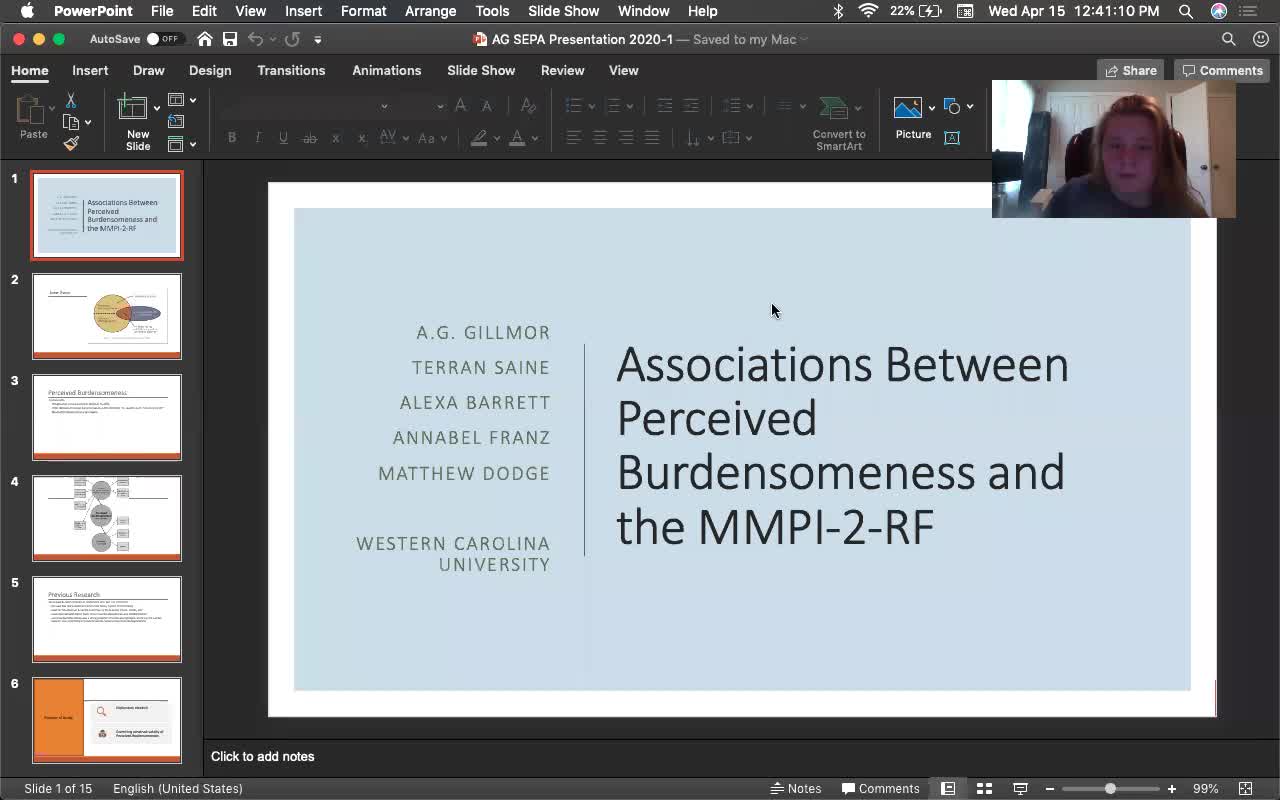 Associations Between Perceived Burdensomeness and the MMPI-2-RF