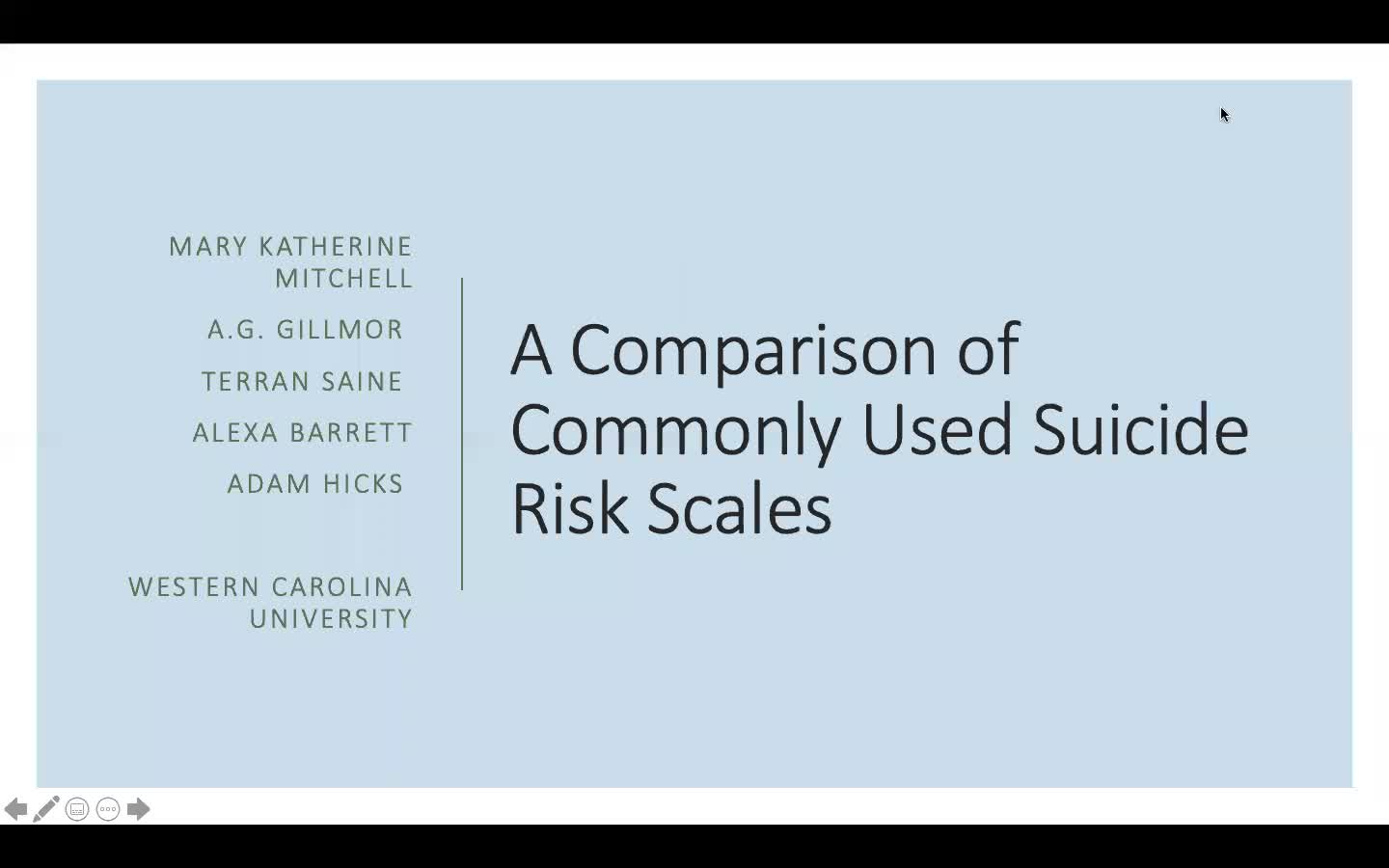 A Comparison of Commonly Used Suicide Risk Scales